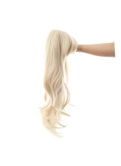 SWACC SWACC 26-Inch Long Curly Wave Cosplay Synthetic Wig Colored Hair Piece for Women with Wig Cap (Platinum Blonde)  - Image 5