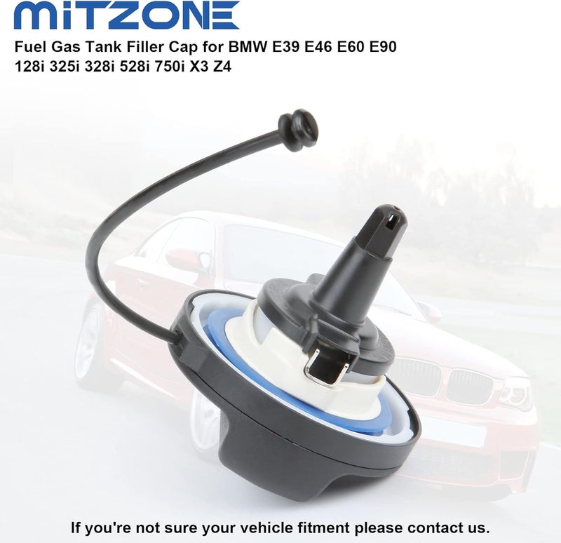 MITZONE Fuel Tank Gas Cap Compatible with Mini Cooper BMW 320i 325i 328i 328xi 525i 528i 528xi 535i X5 X6 X3 X1 and Most BMW Vehicle - Image 4