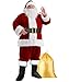 SHEJIZE Santa Claus Costume for Men Santa Costume Santa Suit Adults Men Santa Outfit Burgundy LXL - Image 3