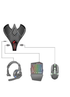 Y&D Keyboard and Mouse Adapter for Android Phone/Tablet, Mobile Gaming Converter with Wired/Wireless Dual Modes, 3.5mm Headset Jack, Play All Games PUBG  - Image 1