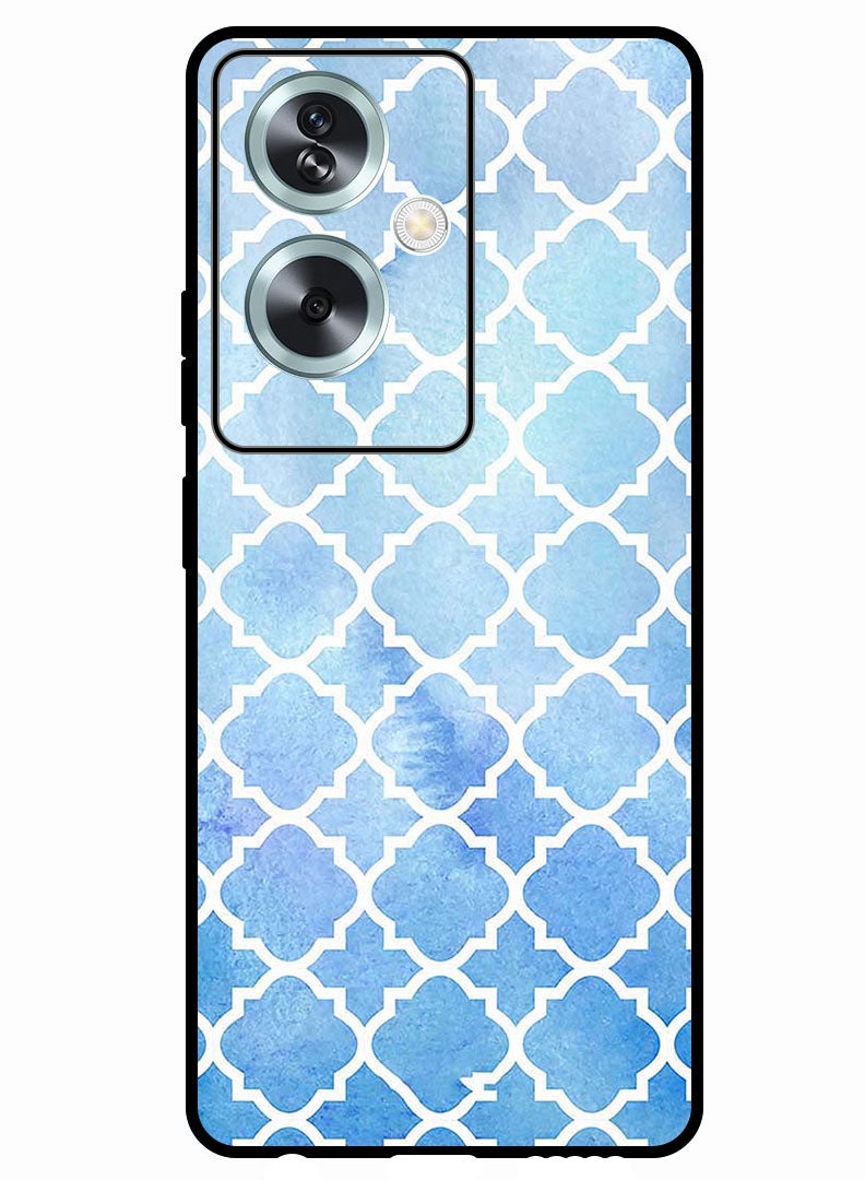 Theodor Protective Case Anti Scratch Shock Proof Bumper Cover For Oppo A2 White Strokes - Image 1