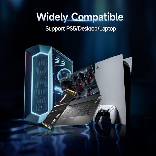 fanxiang فانشيانغ 2 تيرابايت NVMe SSD PCIe Gen4 M.2 SSD لجهاز PS5، بسرعة تصل إلى 5000 ميجابايت/ثانية، ترقية تخزين داخلية للألعاب 3D NAND SLC كاش صلبة لجهاز الكمبيوتر/اللاب توب S690Q - Image 2
