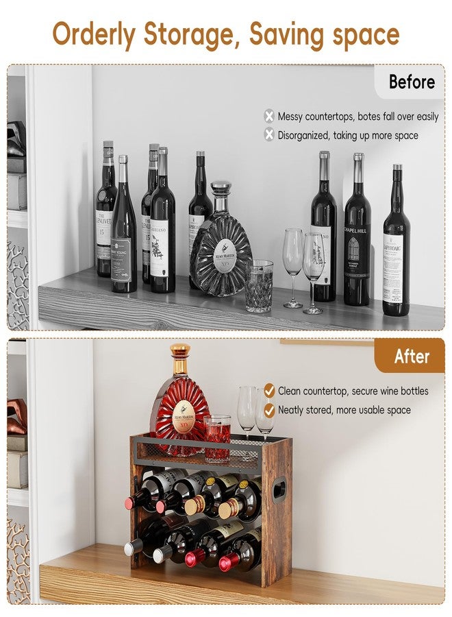 KLM 2-Tier Wine Rack, can Hold 8 Bottles.Suitable for Home Kitchens, Restaurants, Food Pantries, cabinets, and Bars. - Image 5