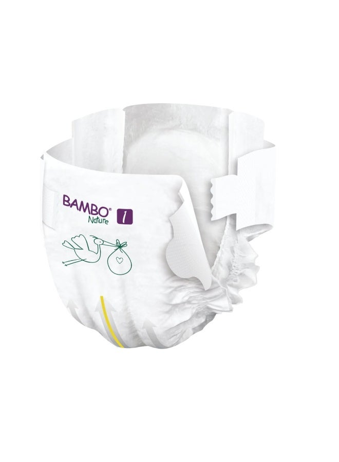 Bambo Nature Premium Baby Tape Diapers for New Born Baby XS Size (2-4 Kgs) - Super Absorbent, Breathable, Extra Soft, Dermatologically Tested, Hypoallergenic Nappies With A Wetness Indicator, 66 Count - Image 2
