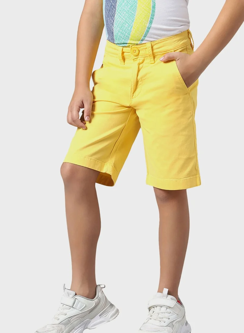 bhpoloclub Youth Logo Print Shorts