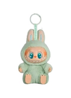 Arabest Labubu Keychain, Adorable Plush Monster Decoration, Hanging Pendant Gift, Key Ring Accessory (Green)  - Image 1