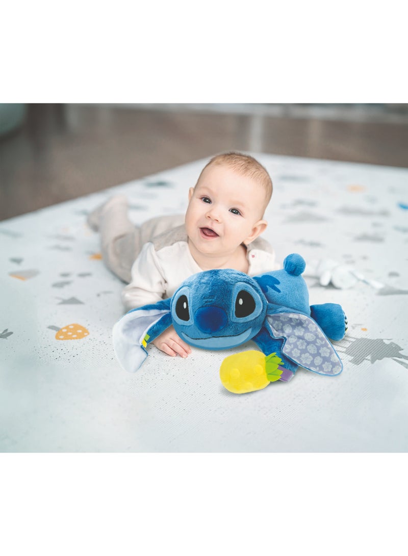 Clementoni لعبة ديزني بيبي ستيتش التفاعلية الموسيقية الناعمة، تعمل بالبطارية | لعبة ناعمة قابلة للعناق | لعبة لعربة الأطفال وسرير الأطفال | تحفيز الحواس السمعية والبصرية للطفل | لعبة للتطور المبكر | هدية مثالية للرضع والأطفال الصغار - Image 5