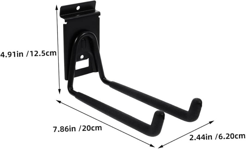 2Pcs 8 Inch Heavy Duty Metal Garage Hooks Wall Mount For Tool Organization Storage - Image 3