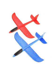 PowerTRC 17.5" Toy Throwing Foam Airplane ; 2 Pack Foam Gliding Airplane ; Outdoor Sports Toys And Party Favors  - Image 1