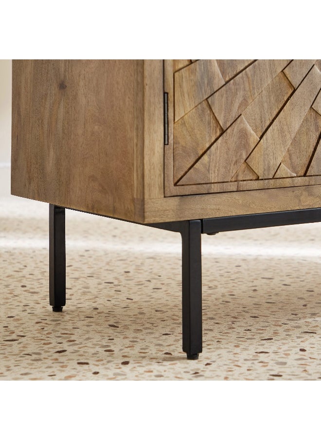 Home Box - Starburst 2-Door Solid Wood Buffet - Image 1