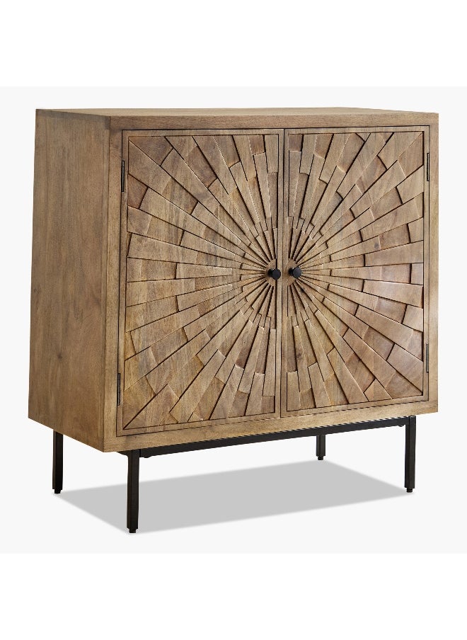 Home Box - Starburst 2-Door Solid Wood Buffet - Image 1