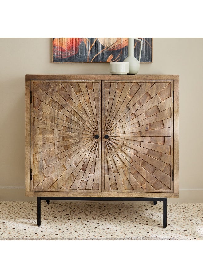 Home Box - Starburst 2-Door Solid Wood Buffet - Image 1