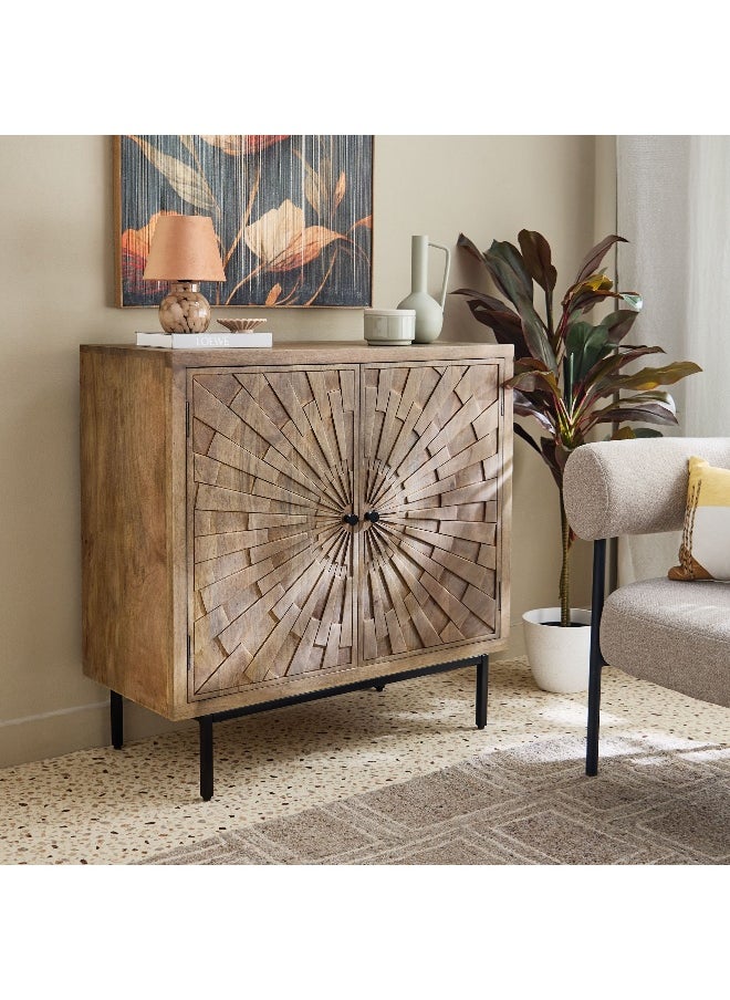 Home Box - Starburst 2-Door Solid Wood Buffet - Image 1