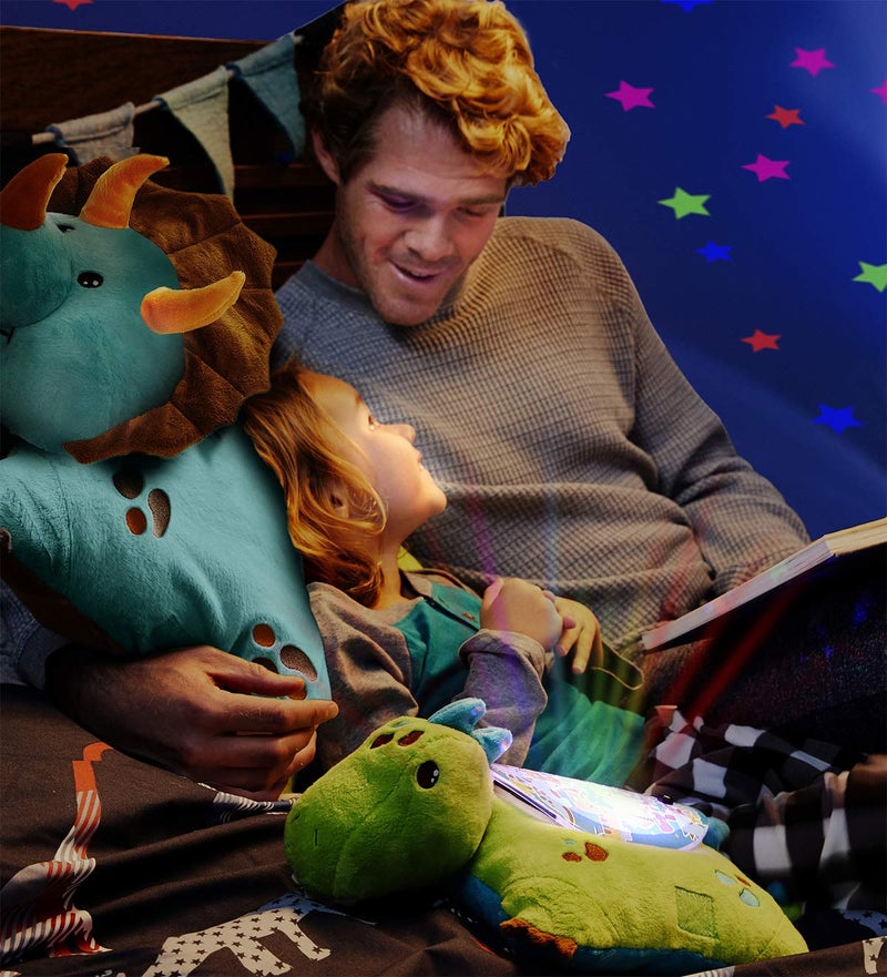 Pillow Pets Sleeptime Lites Green Dinosaur Stuffed Animal Plush Night Light - Image 5