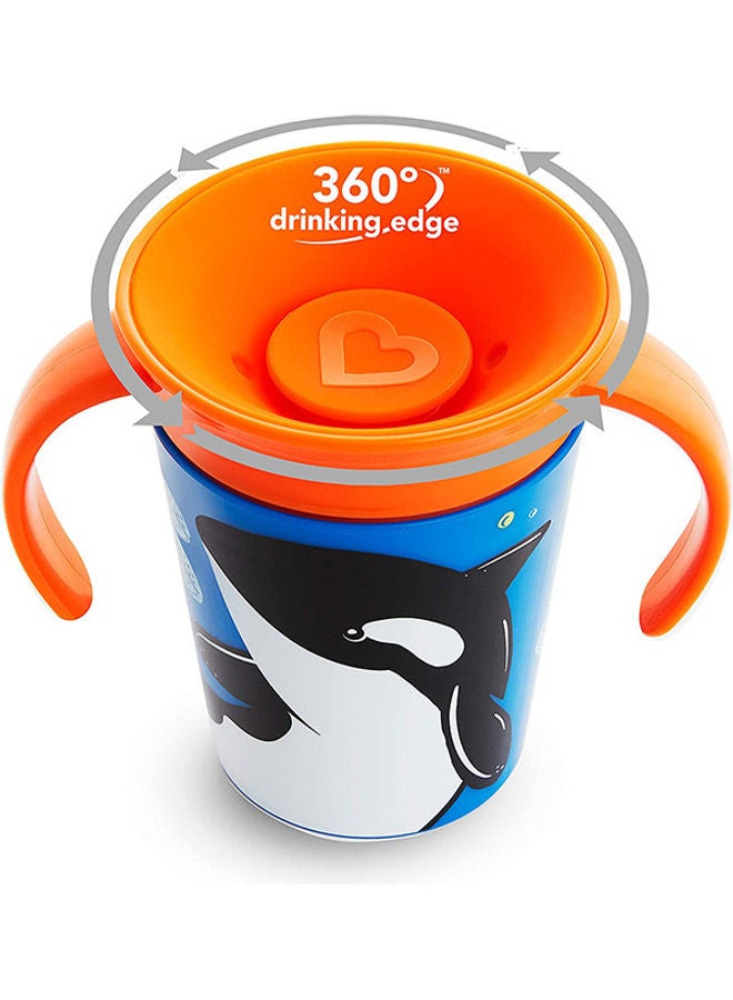 Munchkin Miracle 360 Wildlove Trainer Cup 6 Oz/ 177 Ml Orca - Image 4