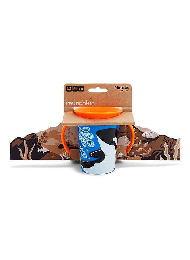 Munchkin Miracle 360 Wildlove Trainer Cup 6 Oz/ 177 Ml Orca - Image 2