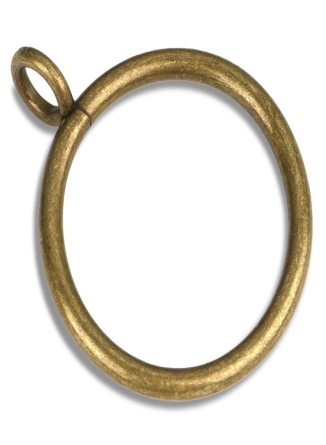Awoin 14 PCS 1.25-Inch Antique Brass Eyelet Curtain Rings, This 1 1/4 Inch Small Size Curtain Rod Rings Can Fit Up to 1.0-Inch Curtain Panels (ERB10) - Image 1