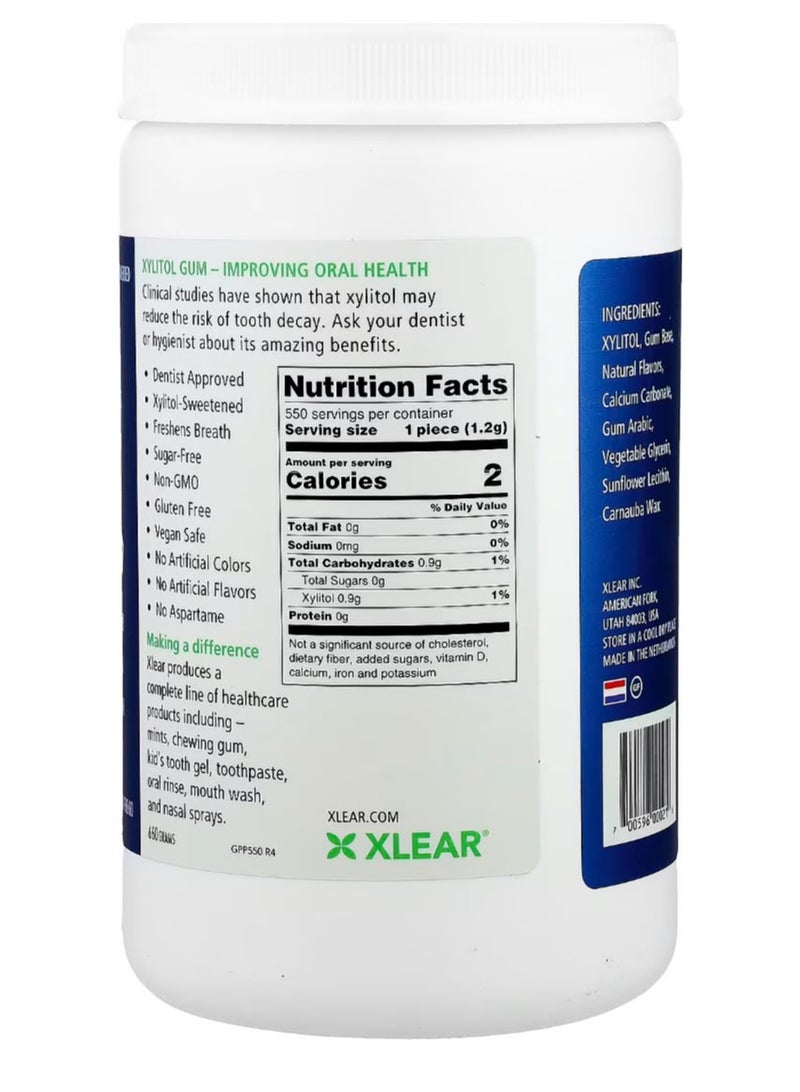 إكسلير Xlear، سبراي®، علكة، نعناع طبيعي، 550 قطعة - Image 2