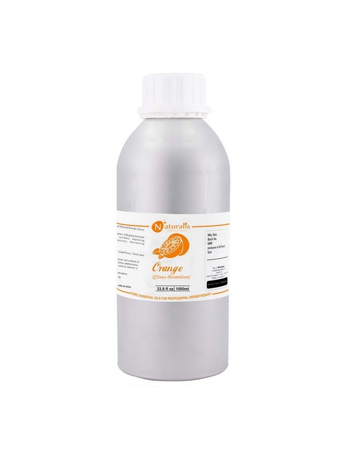 Naturalis Essence Of Nature Cold Pressed Orange Essential Oil 100% Undiluted Pure And Natural Therapeutic Grade For Skin Care, Relief From Stress & Anxiety And Aromatherapy - 1000Ml - Image 1