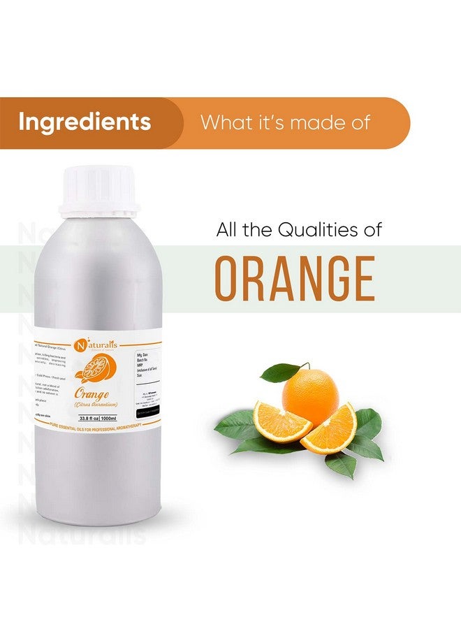 Naturalis Essence Of Nature Cold Pressed Orange Essential Oil 100% Undiluted Pure And Natural Therapeutic Grade For Skin Care, Relief From Stress & Anxiety And Aromatherapy - 1000Ml - Image 2