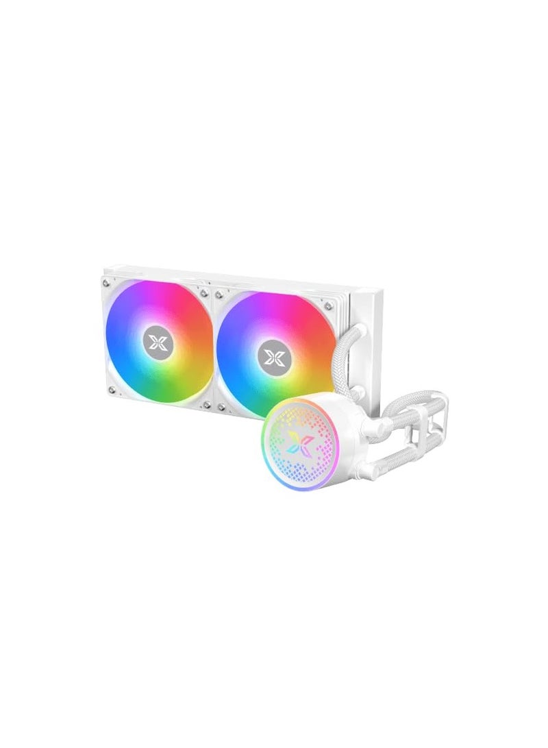 زيجماتيك مبرد سائل FENIX 240 ARCTIC AIO ARGB لوحدة المعالجة المركزية - حوامل LGA 1700/1200/115X و AM5/AM4، مشعاع ألمنيوم عالي الكثافة، وحدة تحكم MINI ARGB ومشابك الأنابيب متضمنة - Image 3