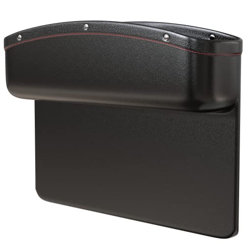 Appucoco Car Side Gap Organizer 1 Pc, Seat Gap Filler Organizer, Side Seat Pocket Console Storage Box Holder for Smartphones, Cards, Wallet, Coins, Keys, Mobile, Glasses etc. (Black) - Image 3