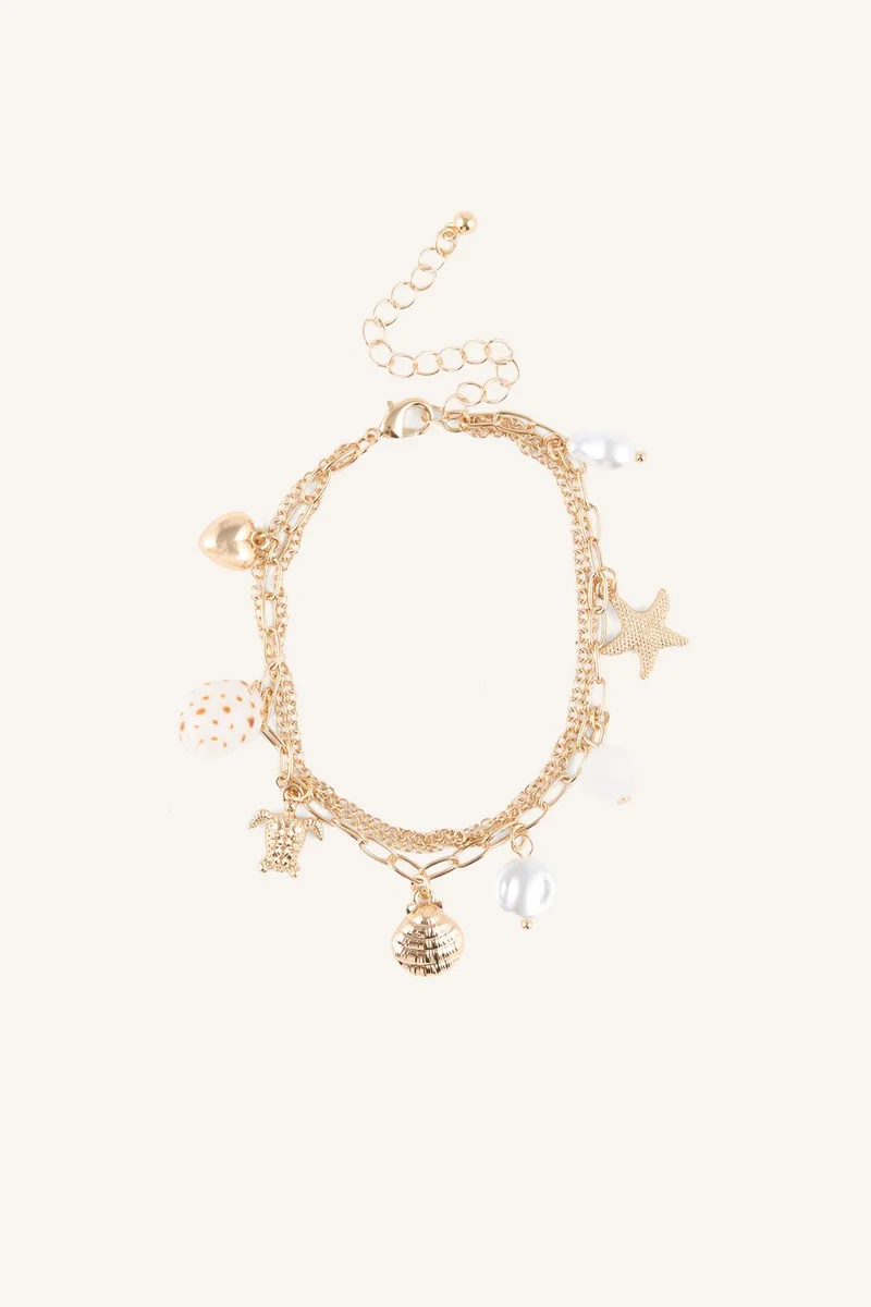 Woman Sea-Themed Anklet