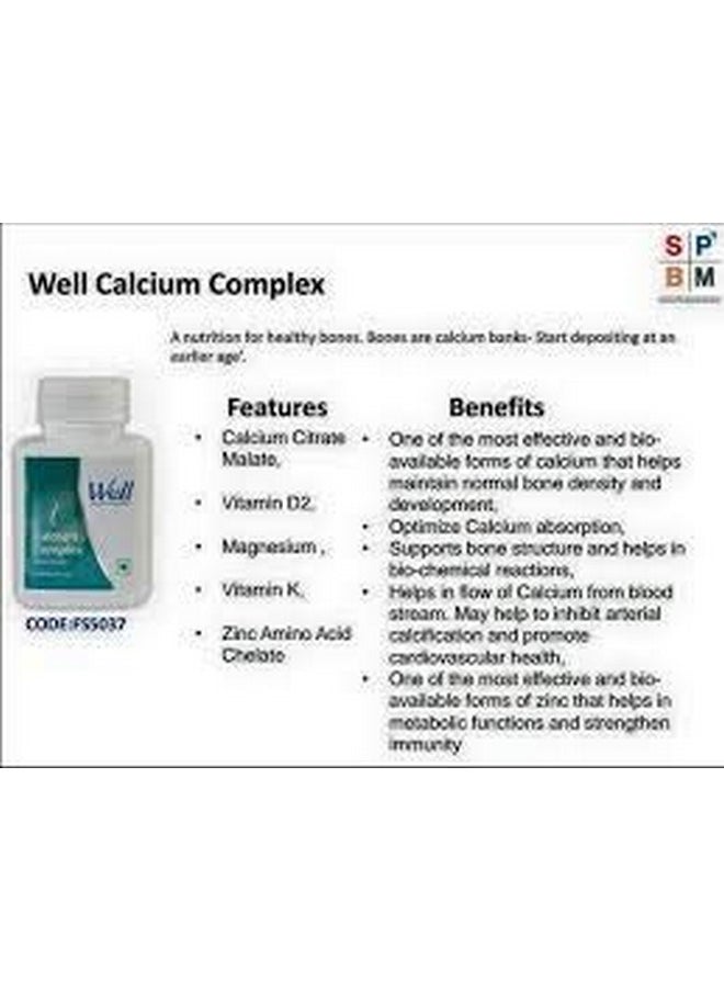 Well Calcium Complex For Bone Health - 60 Tablets - pzsku/Z25FF0B7803AFA412ED8EZ/45/_/1728311289/1af3001b-8b36-42ea-9859-ed9562b37724