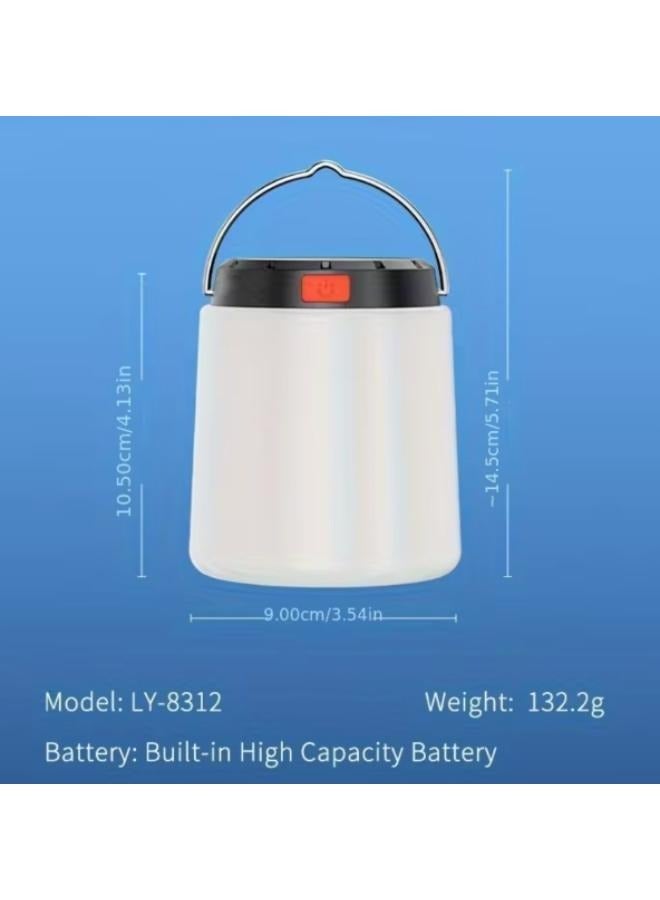 مصباح تخييم LED قابل لإعادة الشحن ومقاوم للماء مع 3 أوضاع إضاءة - Image 2