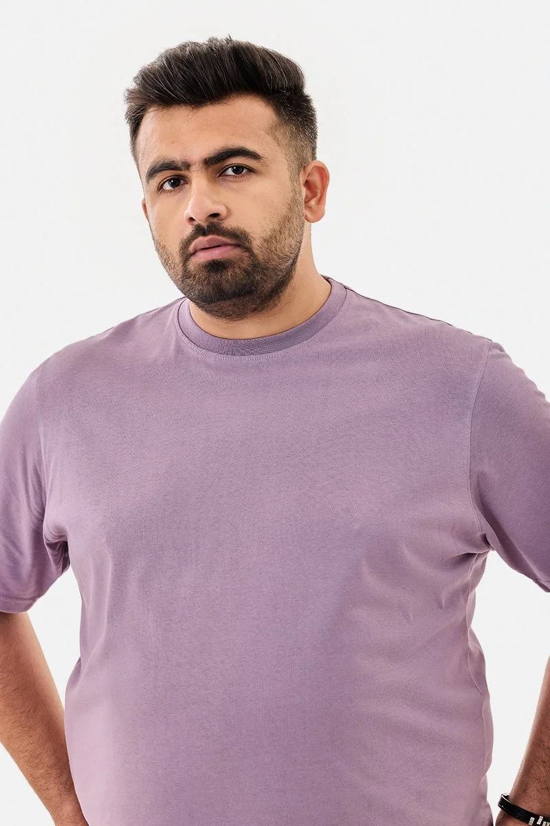 سنيتش تيشيرت قطن % مقاس كبير بقصة عادية