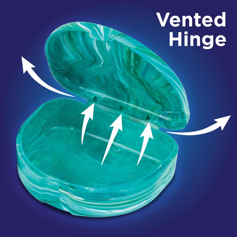 Practicon Marble Retainer Cases, Orthodontic Aligner Case, Mouth Guard Holder (3 Pack) Ocean - Image 4