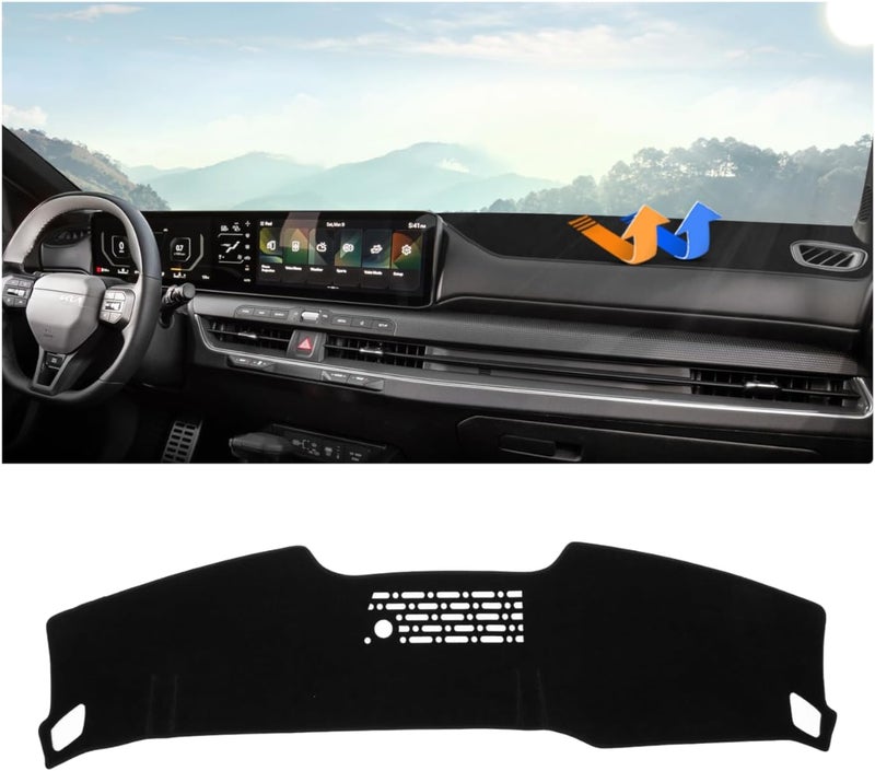 Autorder Dashboard Cover Mat for Kia K4 2025 2026 Accessories Dash Cover Upgrade Velvet Dash Mat Sunshade Glare UV Rays Protector - Image 1
