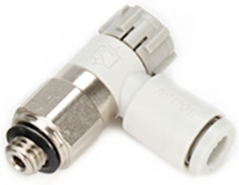 Speed Controller Valve With One-touch Fitting Elbow Type AS1201F AS1211F AS1201F-M5-04A/06A AS1211F-M5/M3-04A/06A 1Pcs(AS1211F-M5-06A)