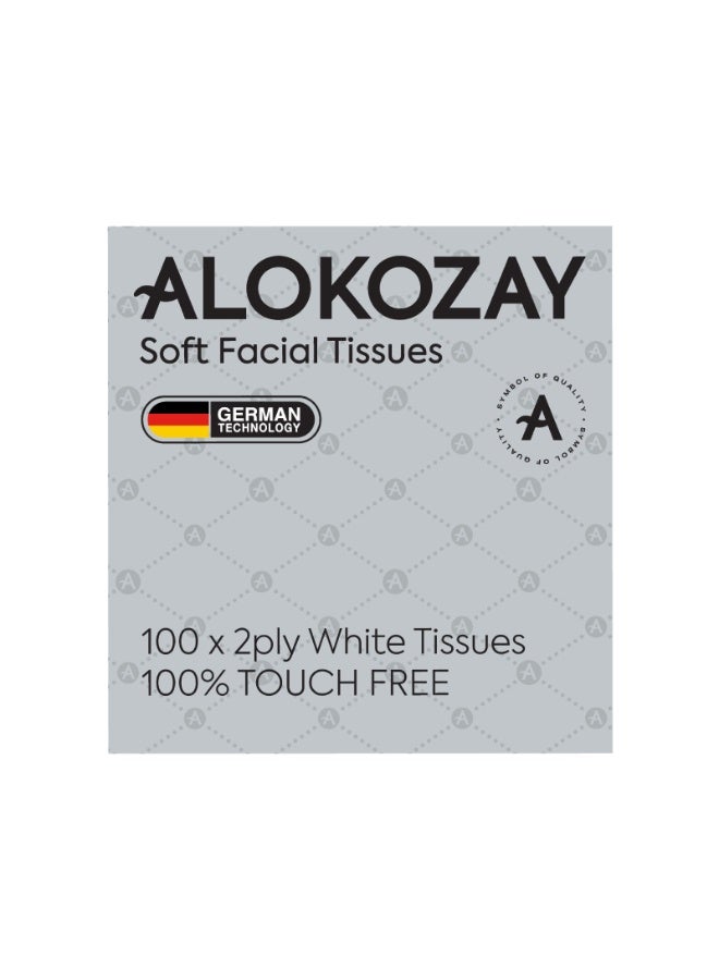 Alokozay 2 Ply Square Boutique Soft Facial Tissue 100 Sheets - Image 4
