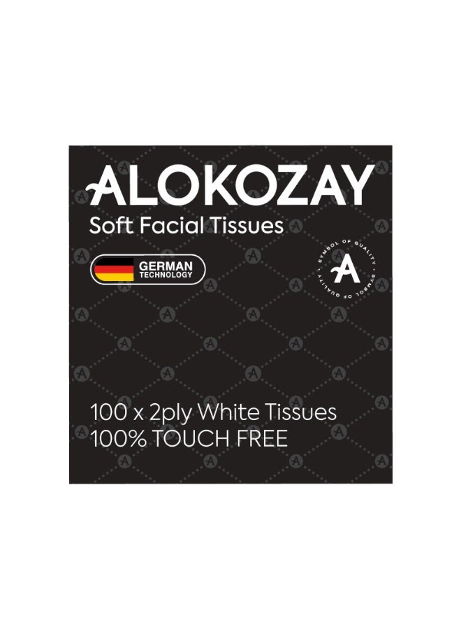 Alokozay 2 Ply Square Boutique Soft Facial Tissue 100 Sheets - Image 3