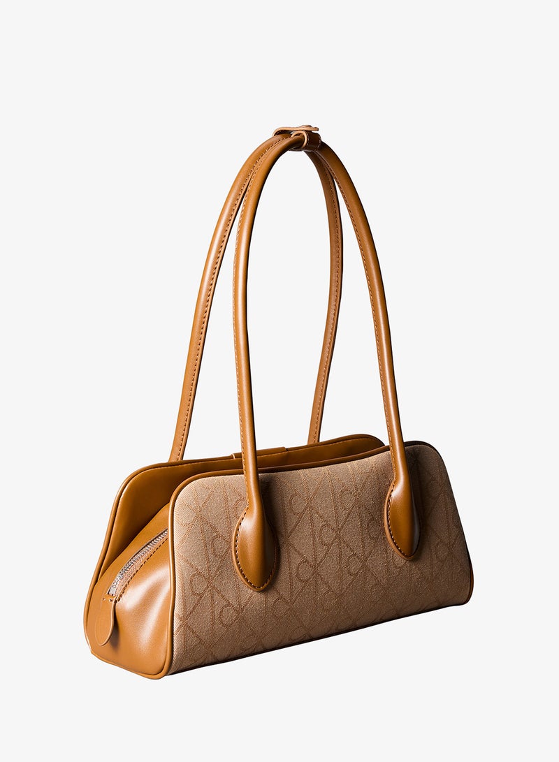 CALVIN KLEIN Emblem Jacquard Extended Side Shoulder Bag - Image 2
