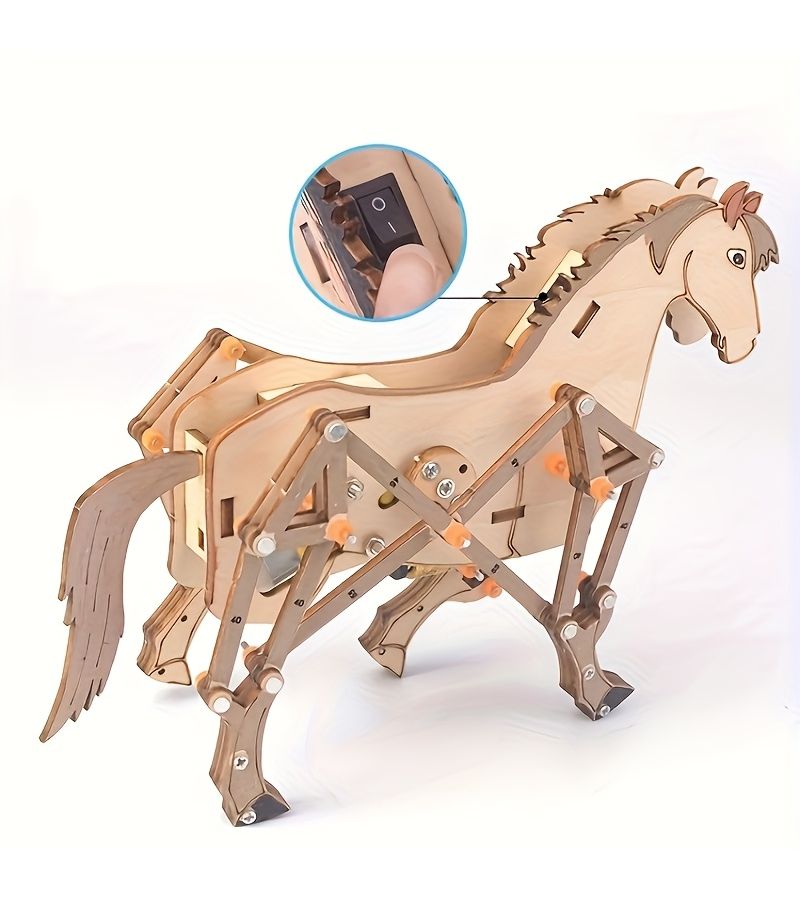Mechanical Horse Physics Education Experiment Steam Puzzle 1pc Desktop Ornament - Image 3