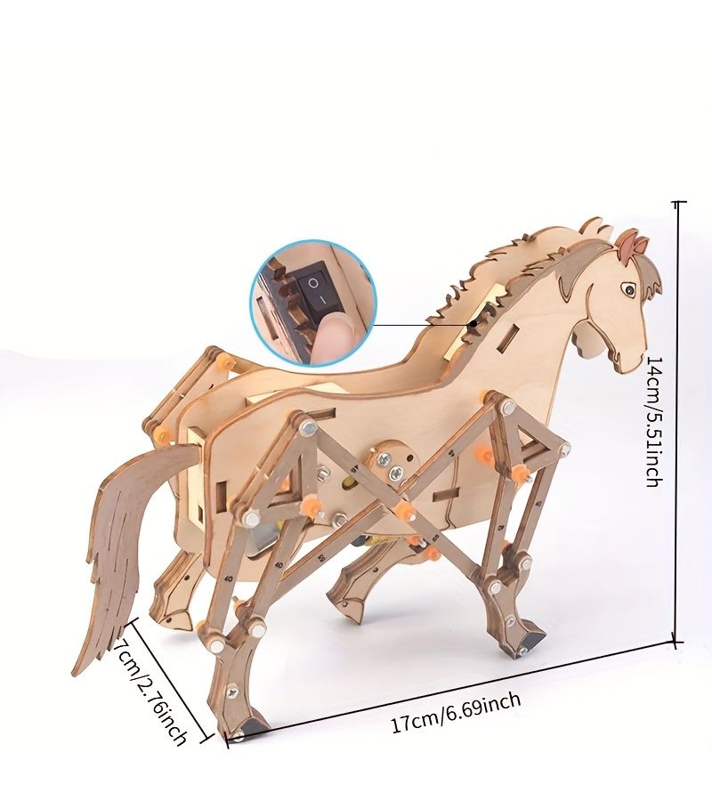 Mechanical Horse Physics Education Experiment Steam Puzzle 1pc Desktop Ornament - Image 4