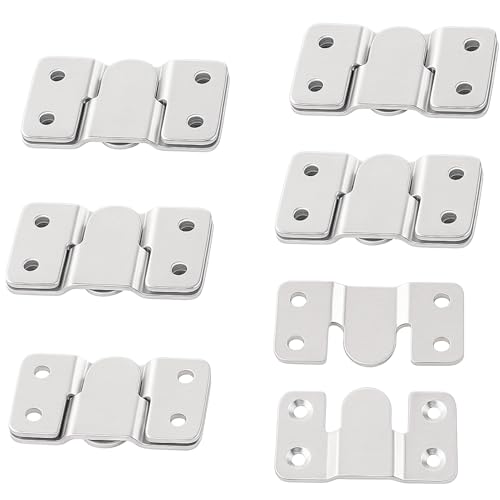 VinBee Flush Mount Bracket, Interlocking Photo Frame Hook 54x30mm Heavy Duty Picture Hanger Bracket for Large Picture Display Art Gallery Wall Mount Hardware 12PCS - Image 1