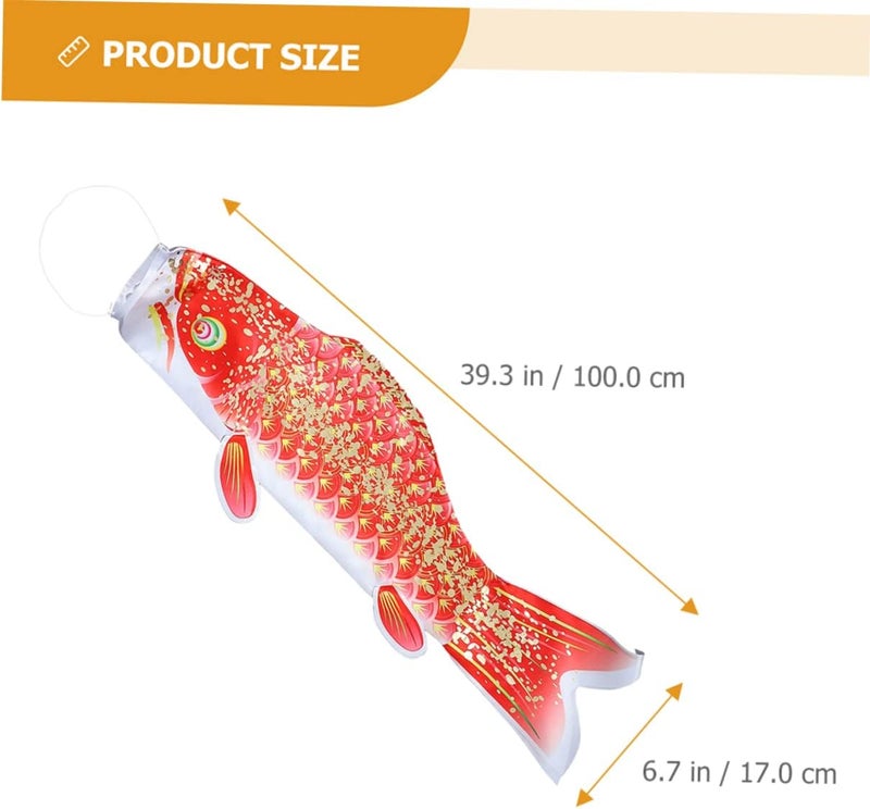 LIOOBO Japanese Garden Decor Fish Windsock Outdoor Hanging Decoration Japanese Carp Streamer - Image 2