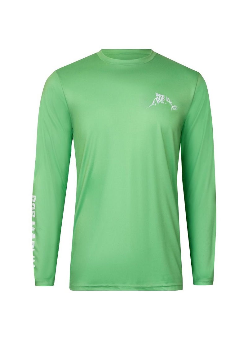 BOB MARLIN Marlin Performance Shirt Rasta Tuna Green-Small  - Image 2