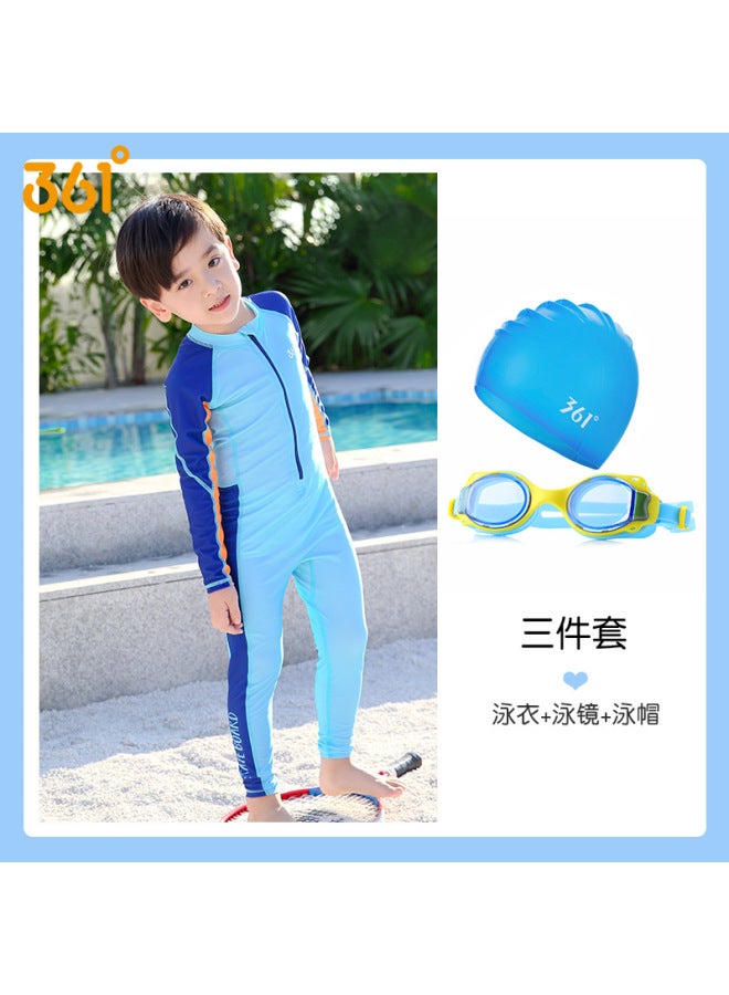 361 Children's Swimwear Boys' Girls' Baby's Split Swimwear Children's Long Short-sleeved Beach