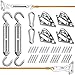 EVERSEE EVERSEE Sun Shade Sail Hardware Kit 5 inch 304 Stainless Steel for Rectangular/Square/Triangle Sun Shade Sail  - Image 2