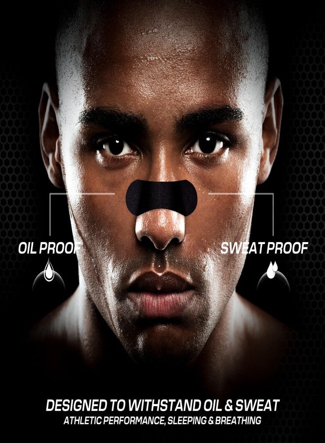 BLAZE Performance Nose Strips for Breathing (60 Count) - Oil & Sweat Proof Adhesive - Athletic Nasal Strips for Snoring & Sleeping - Black, Wide Body, Universal Fit, Extra Strength - Image 2