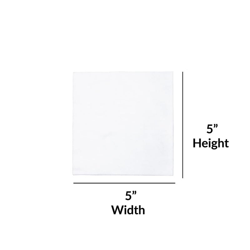 Vietri Vietri Papersoft Napkins Bianco Solid Cocktail Napkins Pack of 20  Set of 6 Spunlace Table Napkins  - Image 2