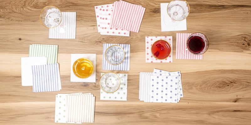 Vietri Vietri Papersoft Napkins Bianco Solid Cocktail Napkins Pack of 20  Set of 6 Spunlace Table Napkins  - Image 4