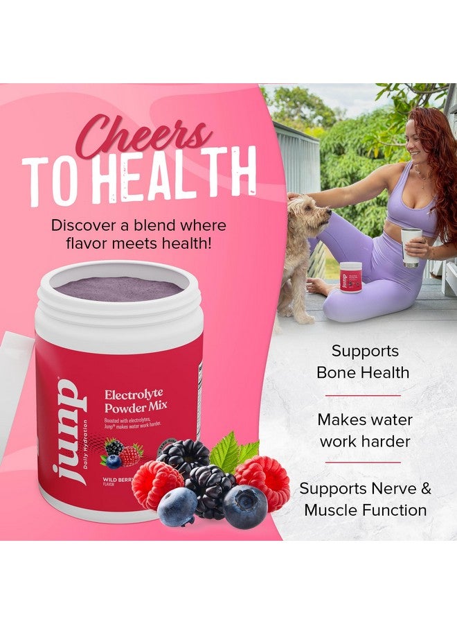 JUNP JUNP Electrolytes Powder No Sugar No Carbs, Wild Berry Fruit Flavor Keto Electrolyte Drink Mix - Potassium & Salt Hydration Powder Electrolytes, Zero Calorie Sugar Free Electrolyte Powder, 90 Servings - Image 2