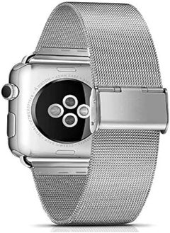 Generic Milanese Stainless Steel Metal Band Apple Watch 42 / 44mm - Silver 