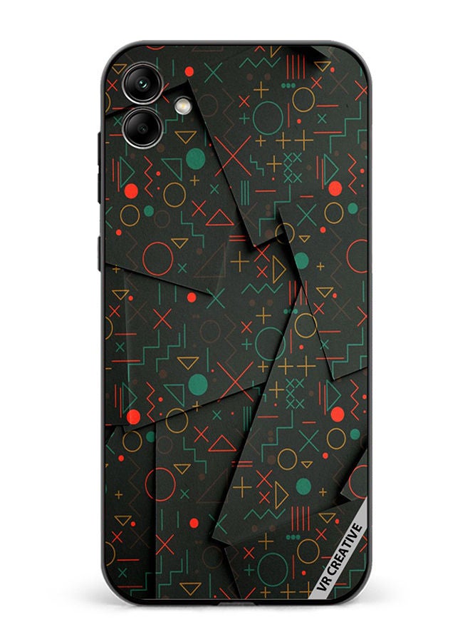 VR CREATIVE Protective Case Cover For Samsung Galaxy A04 Geometric Circles Design Multicolour - Image 1