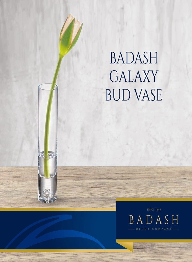 Badash Galaxy Bud Vase - 8.5” Lead-Free Crystal Glass Table Centerpiece Décor - Image 2